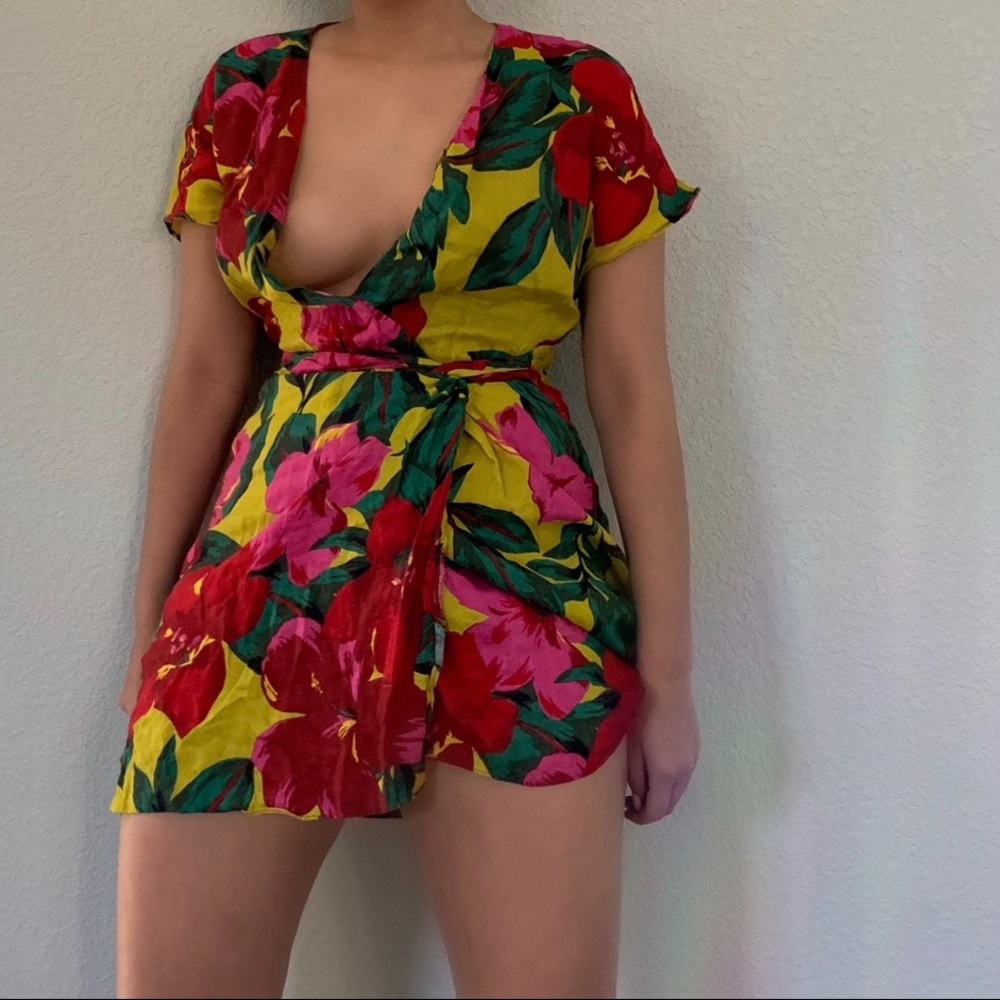 Zara summer split mini dress - Picture 2 of 4